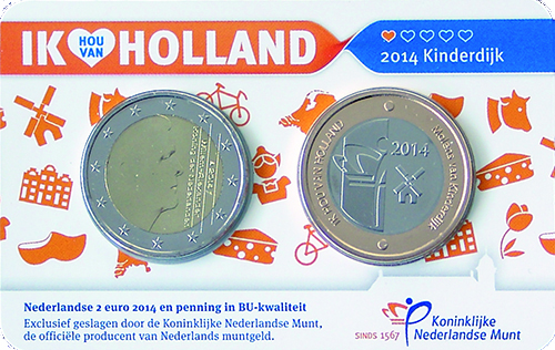 Coincard Holland coincard 2 euro 2014 BU