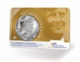 Coincard Het Koningstientje 10 euro verzilverd 2013 BU