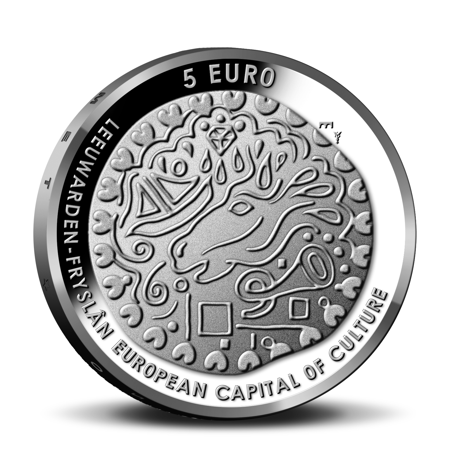 Coincard Het Leeuwarden Vijfje 5 euro verzilverd 2018 BU