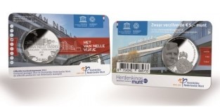 Coincard Het Van Nelle Vijfje 5 euro verzilverd 2015 UNC
