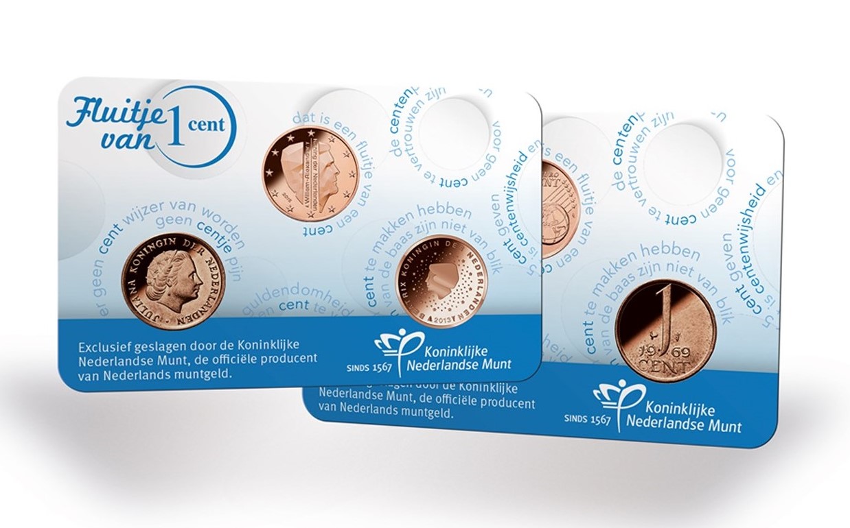 Coincard Fluitje van 1 eurocent 2015 UNC