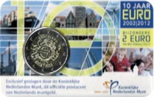 Coincard 10 jaar Euro 2 euro 2012 BU