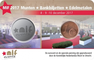 Coincard MIF 1 eurocent 2017 UNC
