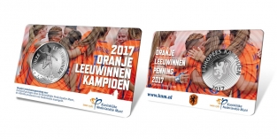 Coincard Oranje Leeuwinnen Kampioen Penning 2017 BU